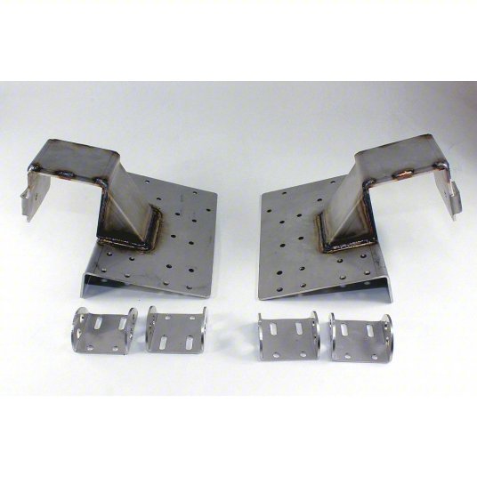 Galvanized Safety Bottom Bracket, 2" Track, High Lift or Vertical Lift