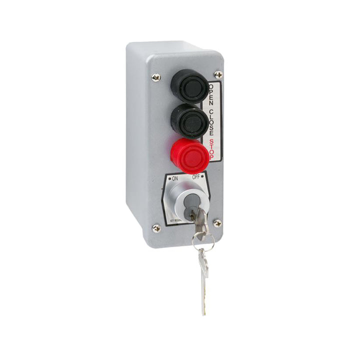 (3BLM-BC) Control Station, Exterior, Surface Mt., 3 Button w/LO, NEMA 4X- Best Cylinder (7-Pin Small Format- IC Core)