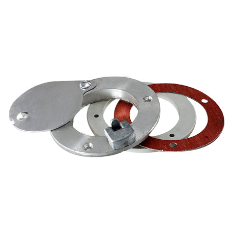 3" Latching Aluminum Exhaust Port- 1/4" Door Thickness