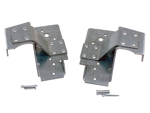 Galvanized Bottom Bracket, 2" Door, Low Headroom, Single End Stile