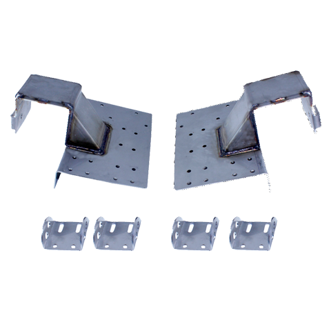Bottom Brkt Assembly, SS, LHR, 2-in/3-in Dr, 2-in/3-in Track, DE Stile, Heavy Duty
