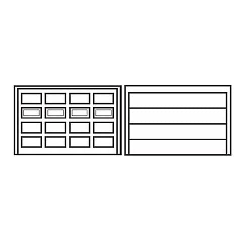 Brushseal Kit, Residential Door, Nylon, 3/4-in 40 Degree Holder, 1-in Brush, 9-ft x 7-ft Door