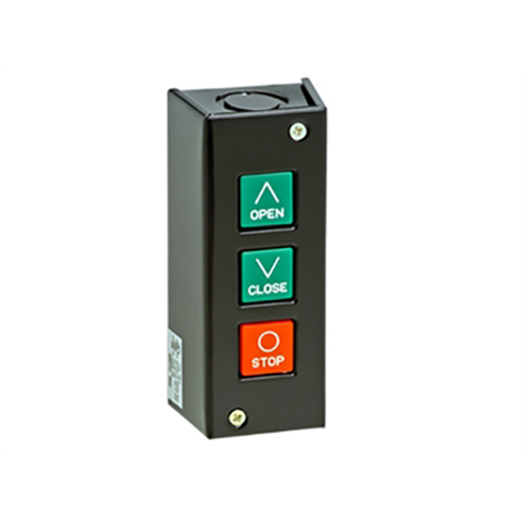 (PBS-3R) Control Station, Surface Mount, 3 Button, NEMA 1 (stop contact is NO)