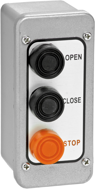 (PBT-3) Control Station, Exterior, Surf. Mt., 3 Button, NEMA 4- Metallic box