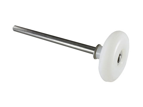 3" Carwash Bearingless Garage Door Roller, Long Stem