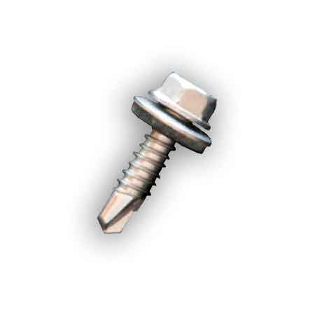 1/4" x 1" Self-Drilling Galvanized Hinge Screw