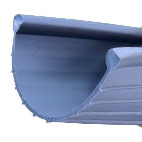 Weatherseal, Bottom, Vinyl, Bulb, Bead Type, 4-in., per ft