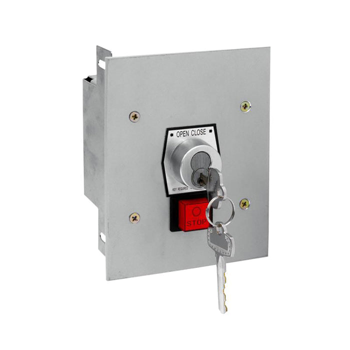 (1KFS) Keyswitch w/Stop, Flush Mt., NEMA 1, Tamperproof