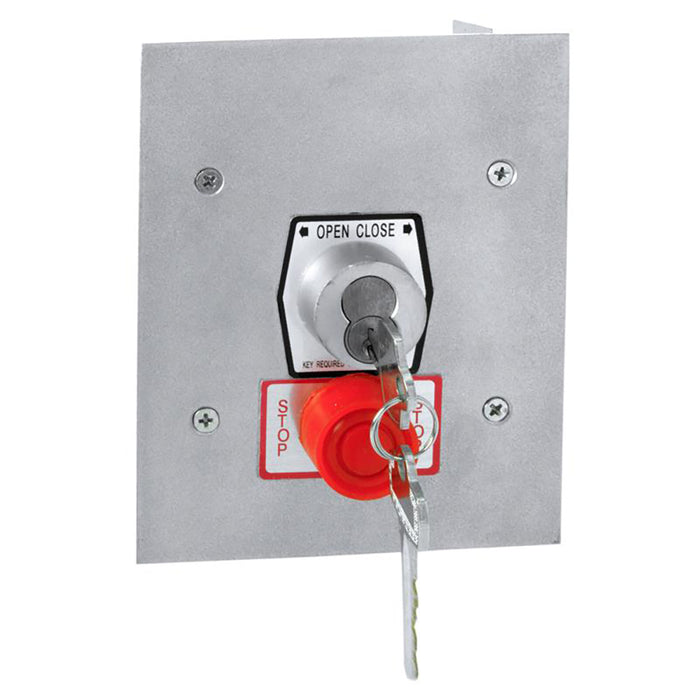 (1KFSX) Keyswitch w/Stop, Exterior, Flush Mt., NEMA 4, Tamperproof