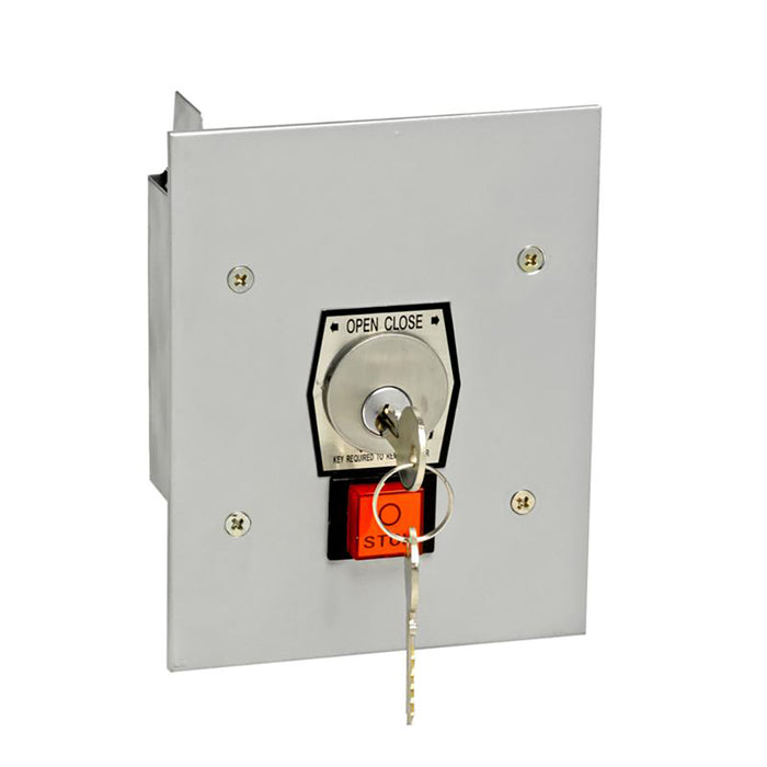 (1KFS) Keyswitch w/Stop, Flush Mt., NEMA 1, Tamperproof