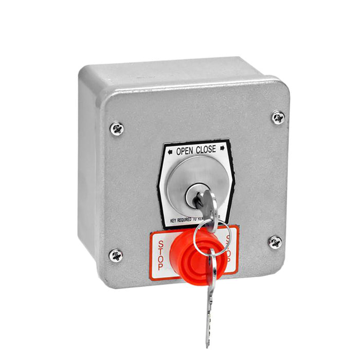 (1KXS) Keyswitch, Exterior, Surface Mt., NEMA 4, w/Stop, Tamperproof