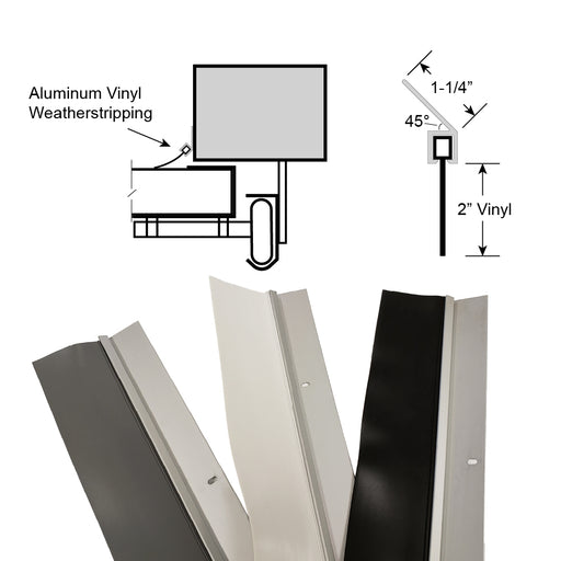 Aluminum / Vinyl Perimeter Weatherstripping (AV412)