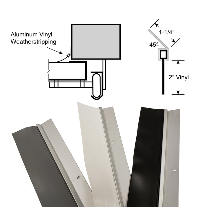 Aluminum / Vinyl Perimeter Weatherstripping (AV412)