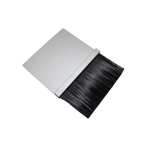 Black brush weatherseal with aluminum holder