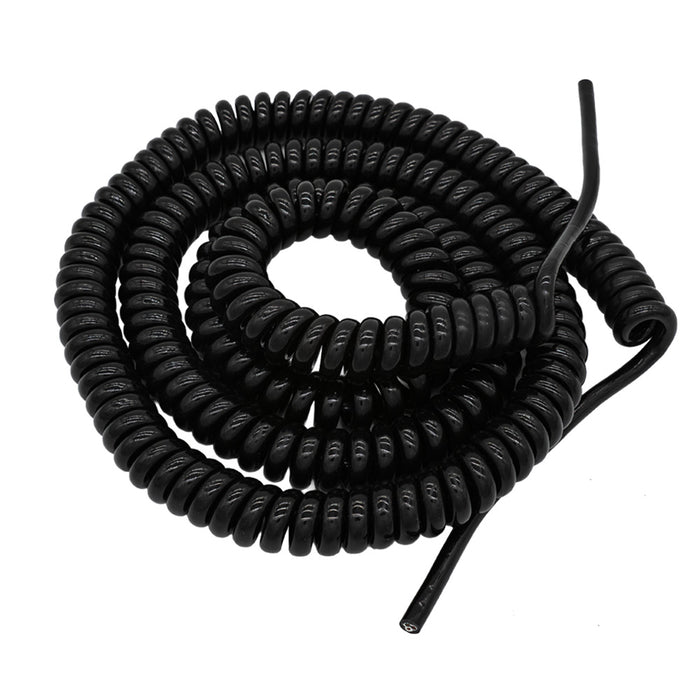 (CCD525-3) 3 Wire Coil Cord, PU, 5'/25'