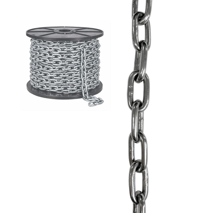 Galvanized hand operated chain for hoist by the foot