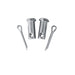 Stainless steel 3/4-inch clevis pin kit for garage door cable and bottom brackets