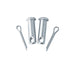 Galvanized 1-inch clevis pin kit for garage door cable and bottom brackets