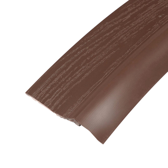 Brown climate seal weatherstripping for garage door perimeters