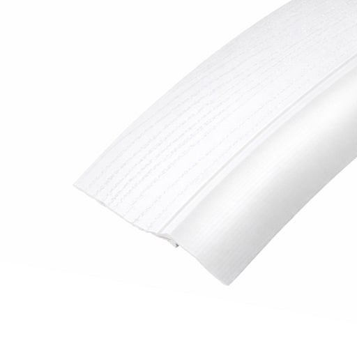 White climate seal weatherstripping for garage door perimeters