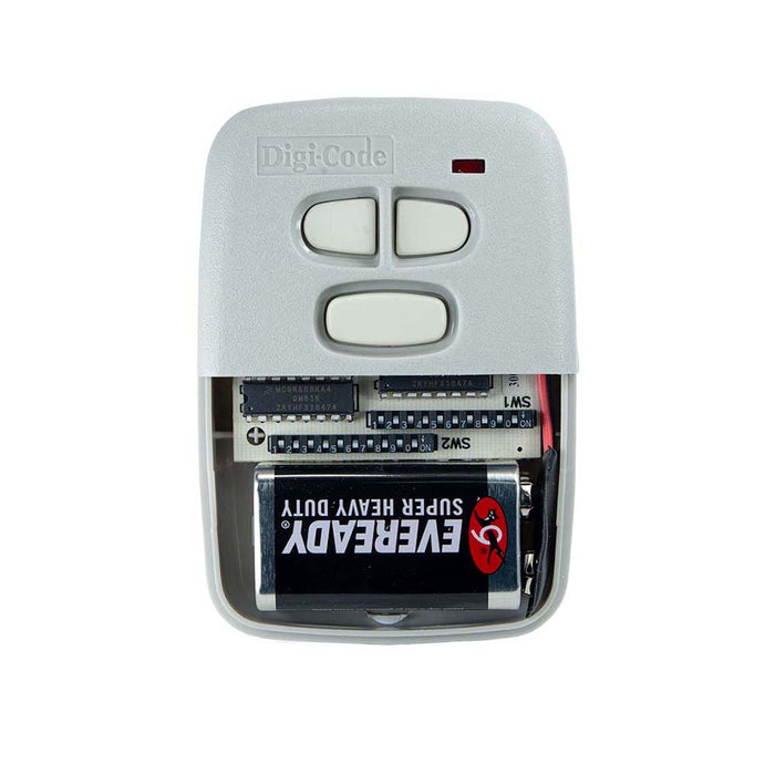 (DC-5030) Digi-Code 300 MHz 3-Button Visor Remote Control