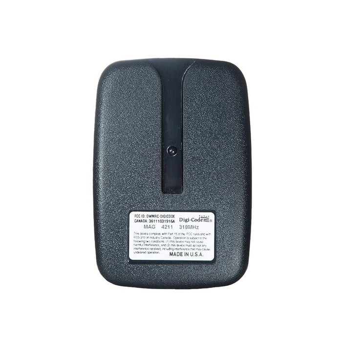 (DC-MAG) DIGI-CODE 1 BUTTON MVP / ALLSTAR / GTO / MIGHTY MULE VISOR REMOTE – 318 MHz