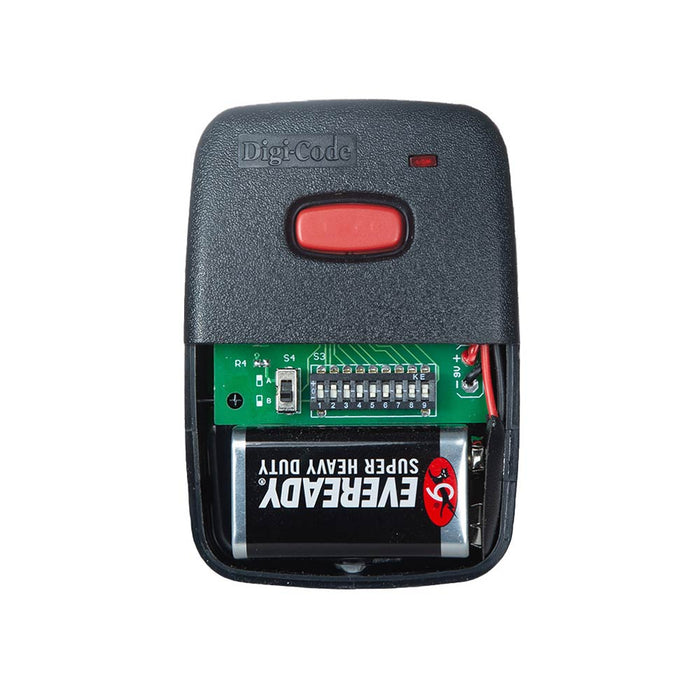 (DC-MAG) DIGI-CODE 1 BUTTON MVP / ALLSTAR / GTO / MIGHTY MULE VISOR REMOTE – 318 MHz