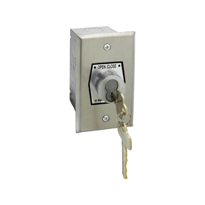 (HBF) Keyswitch, Interior, Flush Mt., NEMA 1, with Mortise Cylinder- Keyed Random