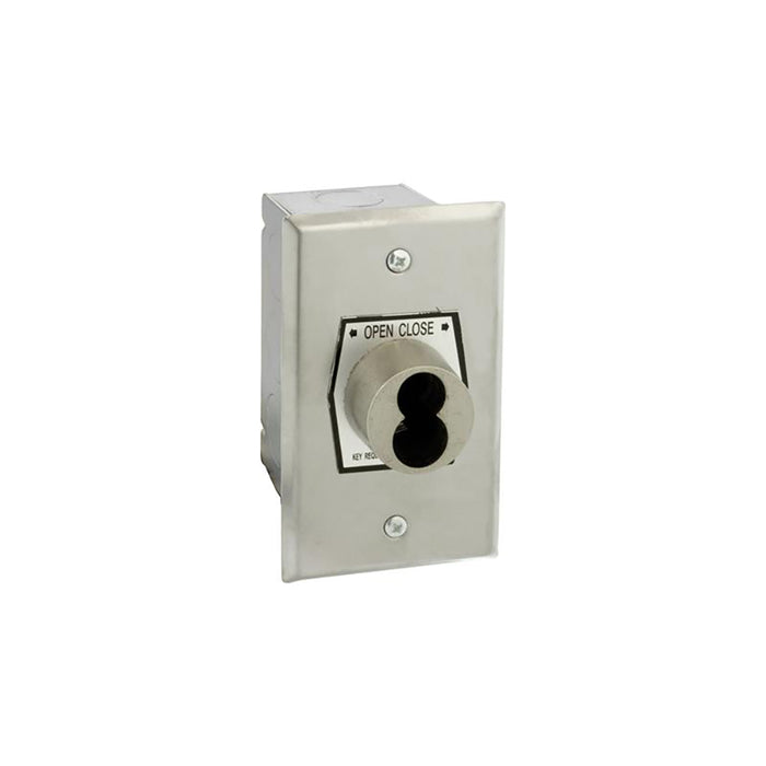 (HBF) Keyswitch, Interior, Flush Mt., NEMA 1, with Mortise Cylinder- Keyed Random