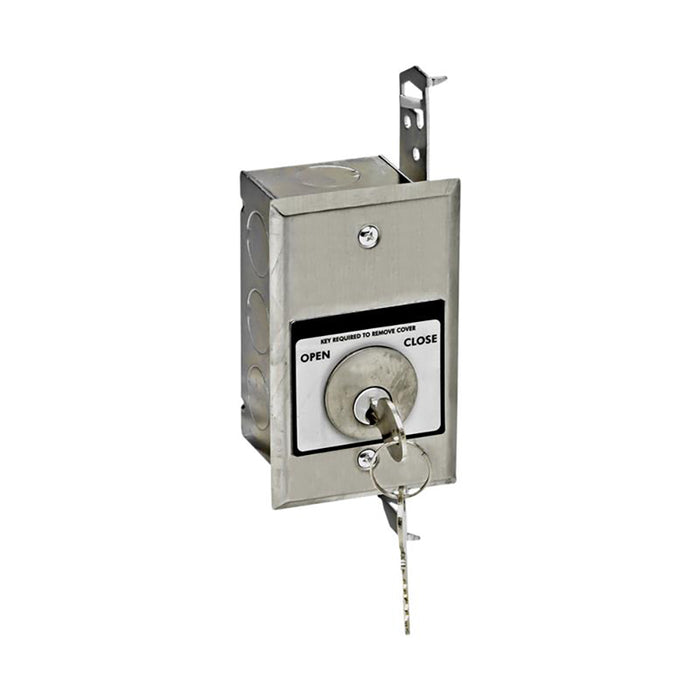 (HBFT) Keyswitch, Interior, Flush Mt., NEMA 1, Tamperproof, with Mortise Cylinder- Keyed Random