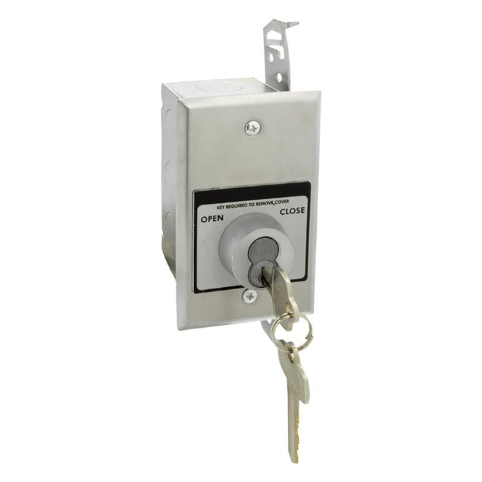 (HBFT) Keyswitch, Interior, Flush Mt., NEMA 1, Tamperproof, with Mortise Cylinder- Keyed Random