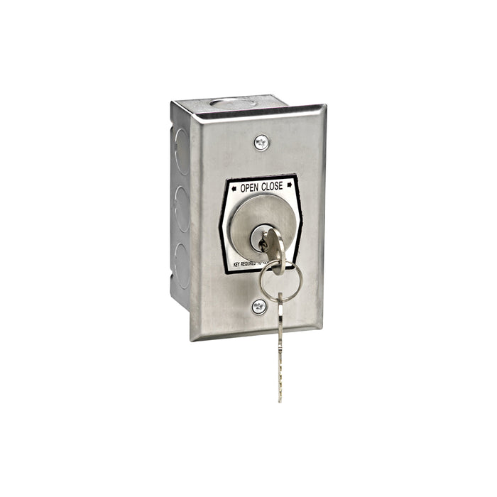 (HBFX) Keyswitch, Exterior Flush Mount, Open-Close