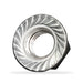 Stainless Steel 5/16"-18 Flanged Serrated Hex Nut