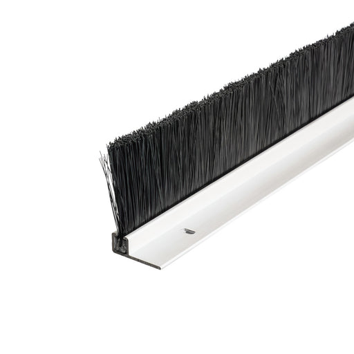 Brush seal with 1 and 1/8 inch holder with 1 1/2 inch black nylon brush