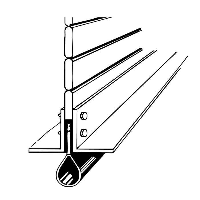 RB21 bottom weatherseal installed