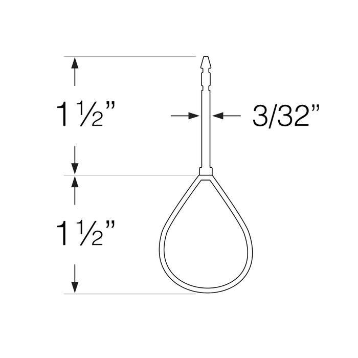 Measurement diagram of RB21 garage door bottom weatherseal