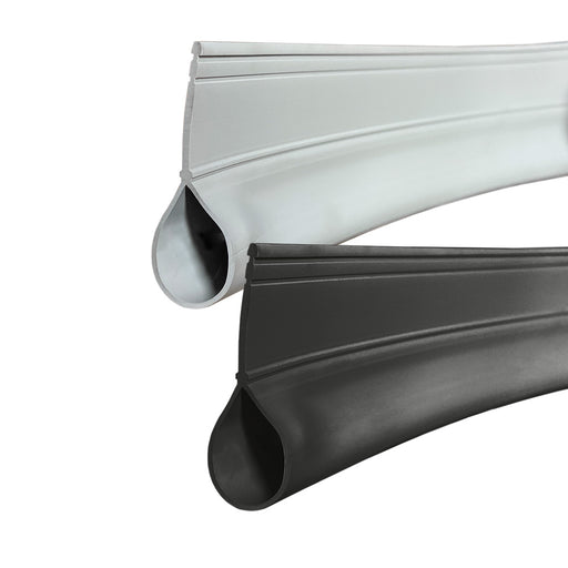 Gray and black RB21 bottom seal for garage doors