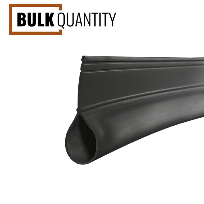 Weatherseal, Bottom, Rolling Steel, 1-1/2-in x 1-1/2-in, Per Box (2-75-ft rolls) - Black (RB21B-R)