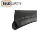 Black rolling steel overhead door bottom weatherseal in bulk