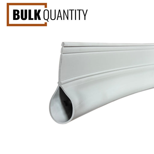 Gray rolling steel overhead door bottom weatherseal in bulk