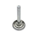 Alternate view of 2-inch steel truck door roller with short stem