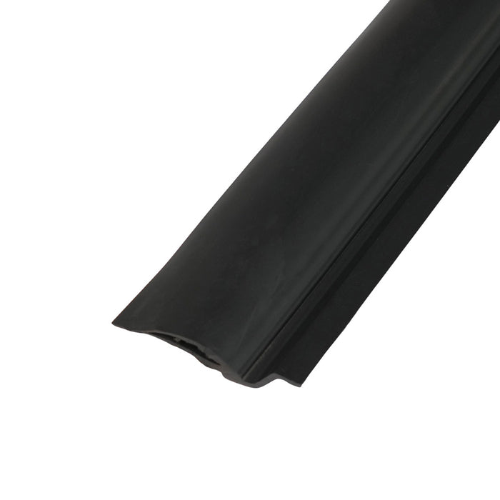 Top weatherseal with Dual Contact Durometer Vinyl Construction colored black
