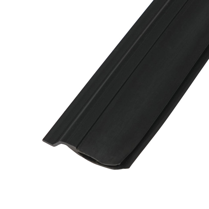 Top weather seal with Dual Contact Durometer Vinyl Construction colored black