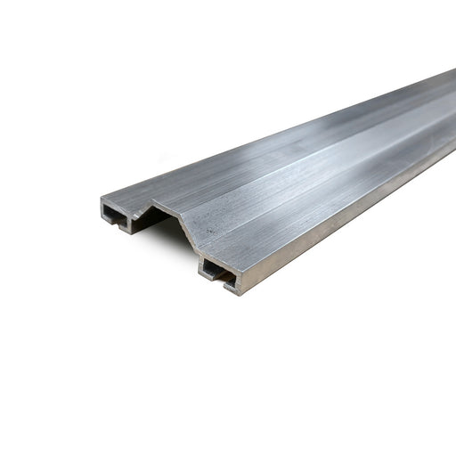 WRG extruded aluminum retainer for overhead door bottom seals