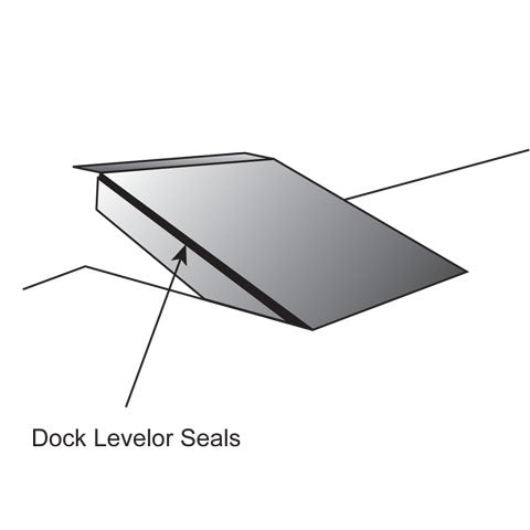 Dock Levelor Brushseal 15/16-in 90 Degree Holder, 1-in Brush