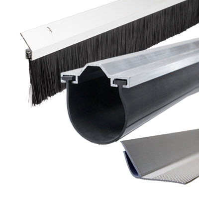 Weatherseal products including brush, bottom, and perimeter seal