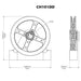 chain hoist shaft mount dimensional drawing
