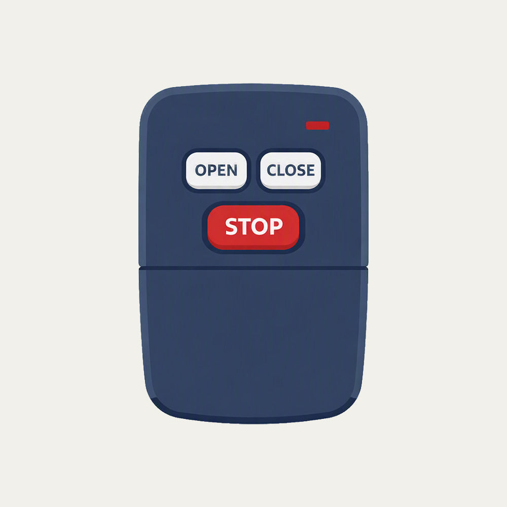 Garage door remote collection graphic