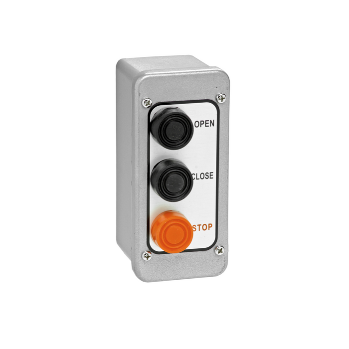 (PBT-3) Control Station, Exterior, Surf. Mt., 3 Button, NEMA 4- Metallic box