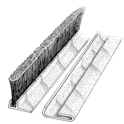 Dock Leveler Weatherseal Kit L-Style, 1-1/2-in Brush